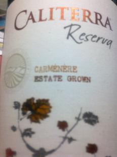 Caliterra Reserva Estate Grown Carmenere 2009