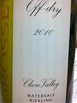 Grosset Off-Dry Riesling 2010, Watervale, Clare Valley